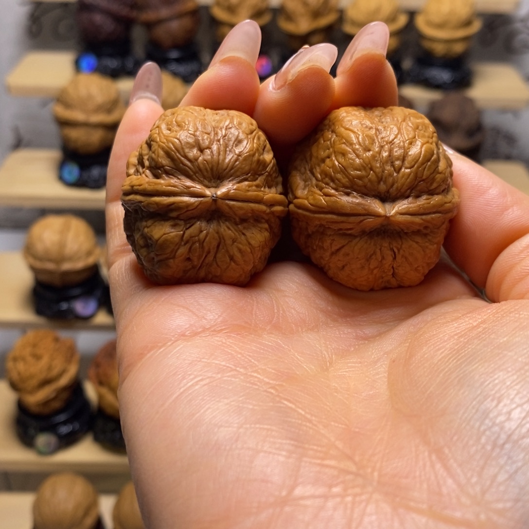 文玩核桃把件平头蟾y5