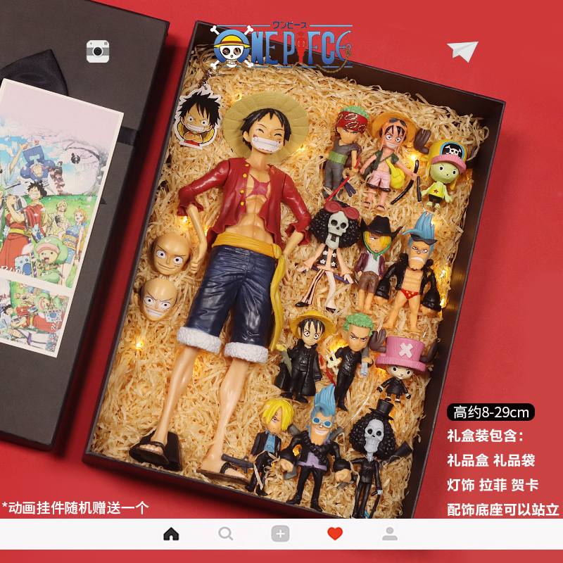 海贼王手办 路飞 索隆 山治乔巴艾斯q版公仔模型摆件周边生日礼物