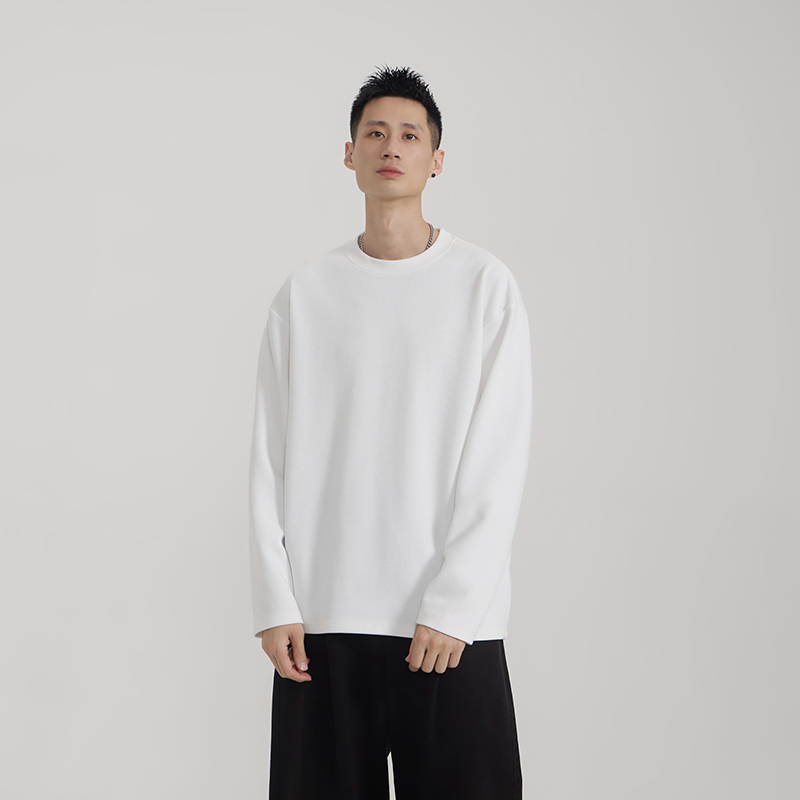 E77.GCCDUP秋冬新款净版打底套头纯色百搭长袖时尚潮流打底201