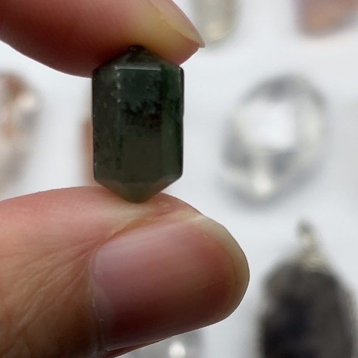 颈饰未镶嵌水晶绿幽灵水晶15mm+