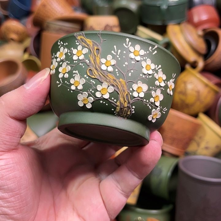 紫砂茶杯全手工紫砂主人杯