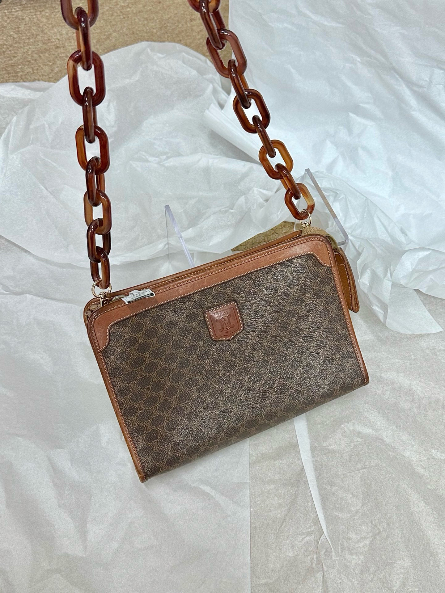 95新 Celine/思琳 celine老花手拿包