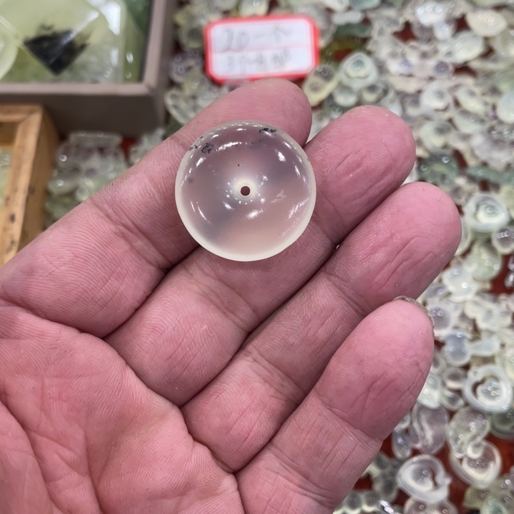 蛇纹石玉合金颈饰