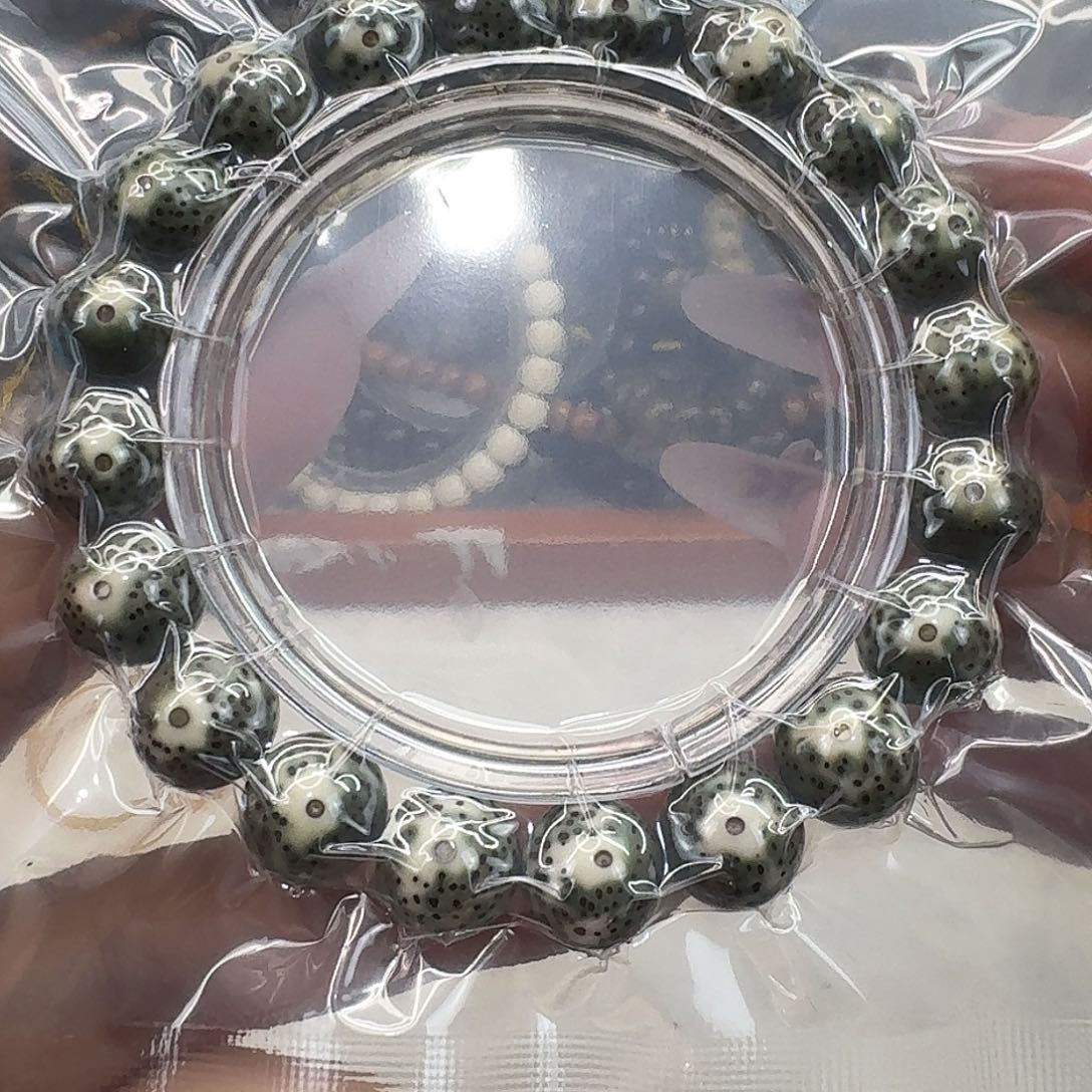 星月菩提手串84高端卡姿兰大眼睛绿包白12 12