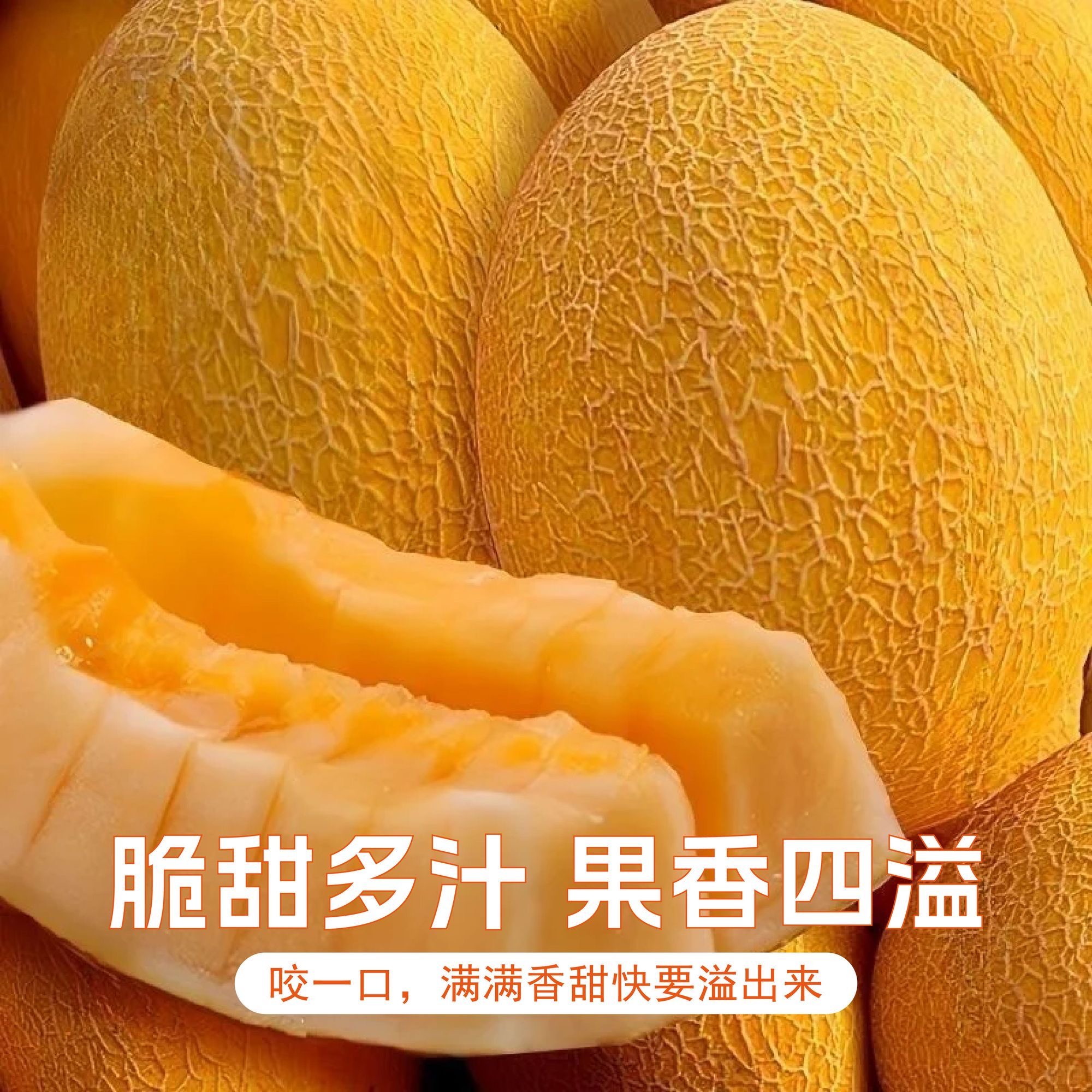 正宗新疆吐鲁番火焰山黄金哈蜜瓜金色年华哈密瓜当季新鲜水果