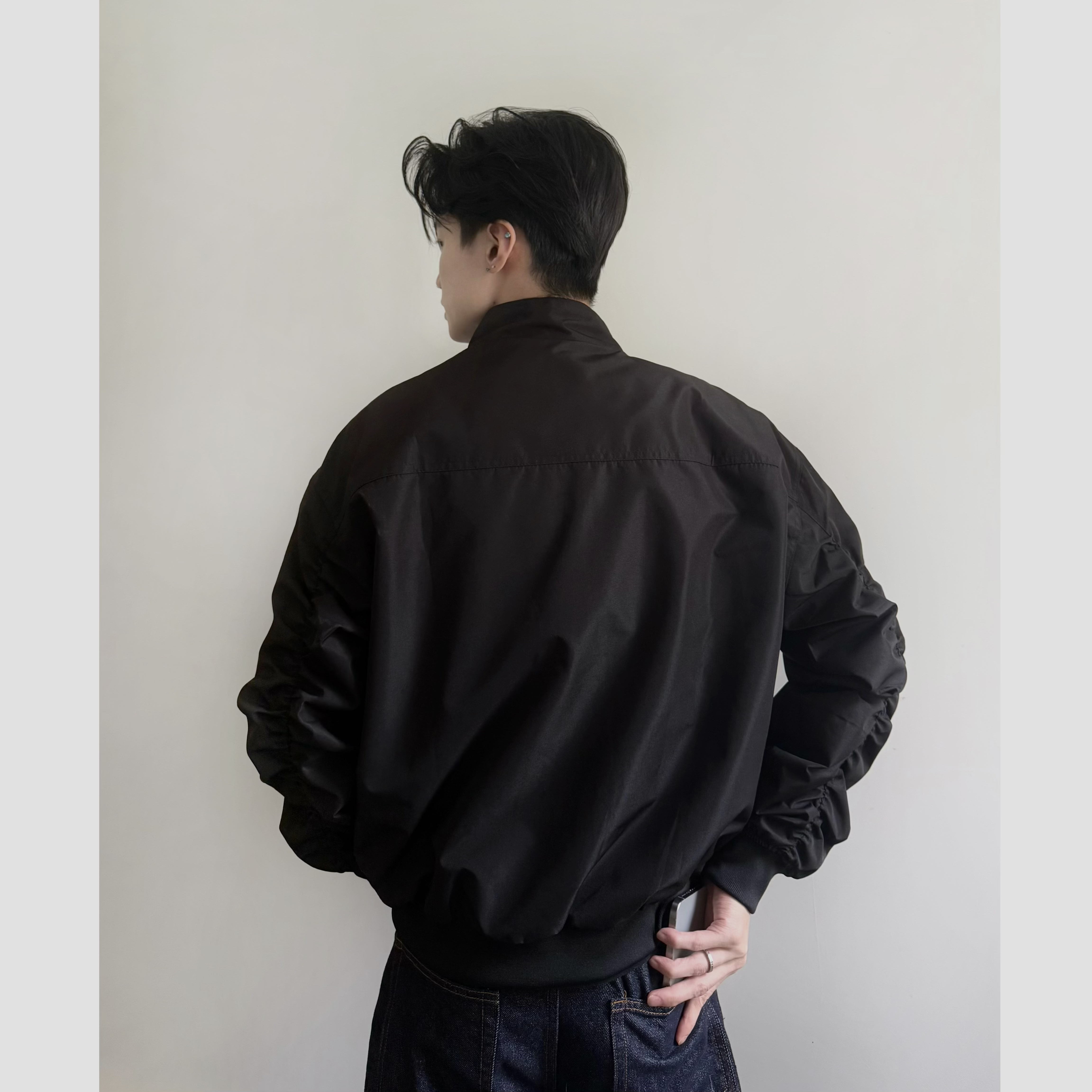 cleanfit美式休闲短款工装飞行夹克男款秋季痞帅立领高级百搭外套