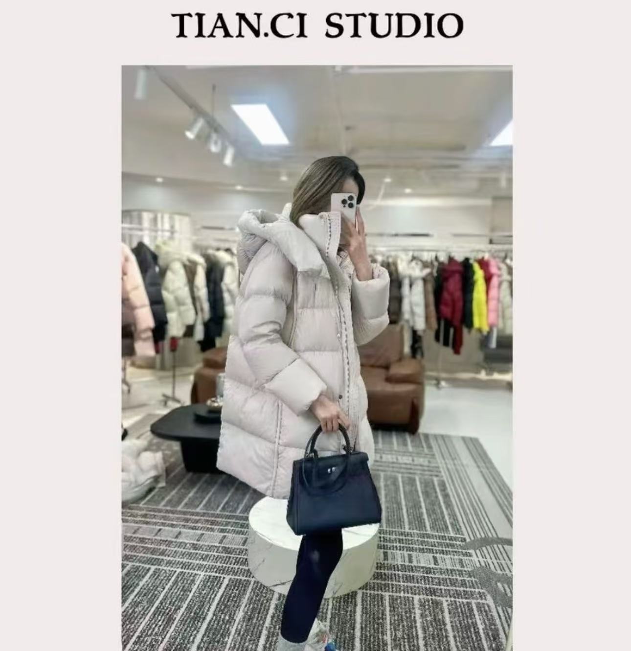 云朵泡芙【300g】中长款加厚款新款羽绒服