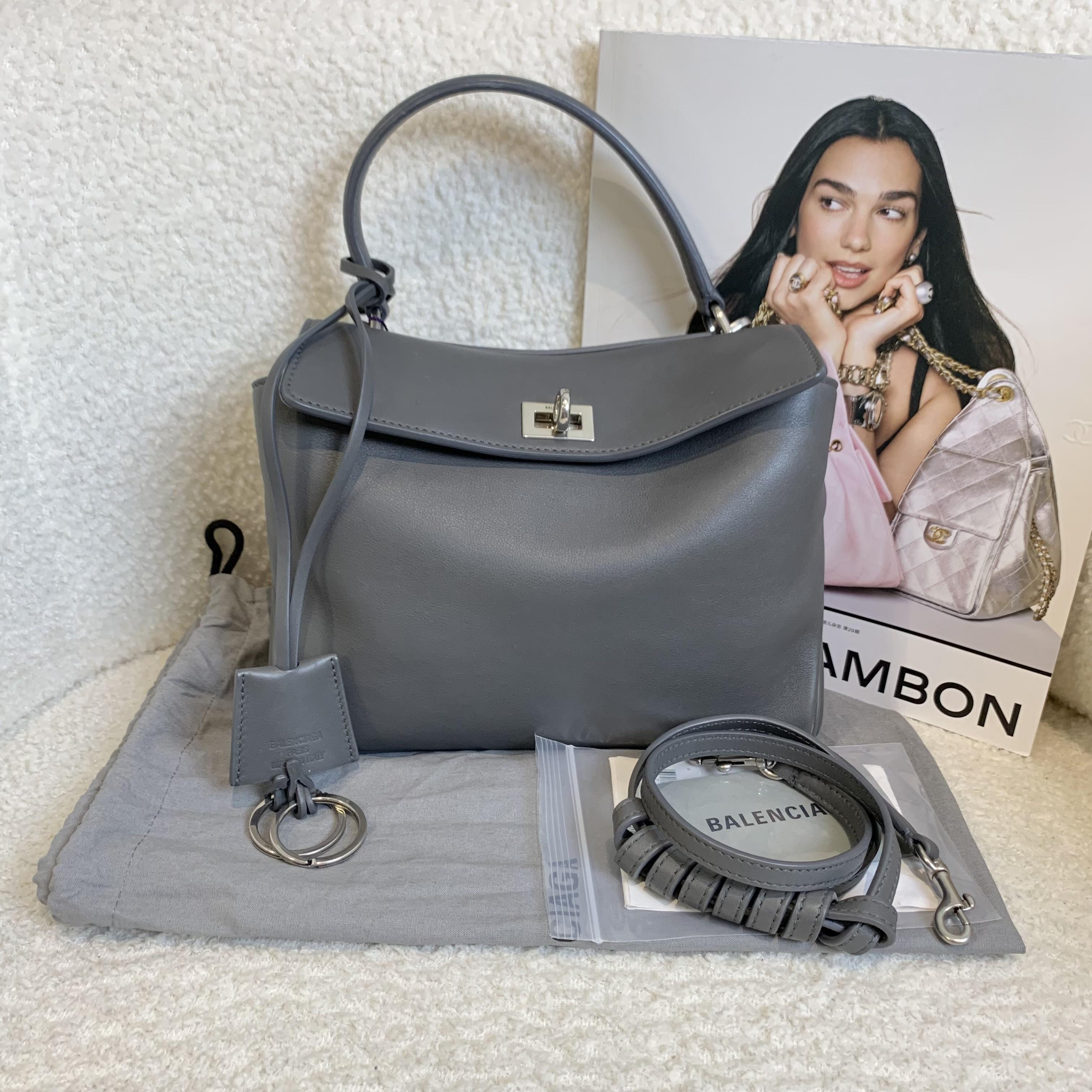 99新 Balenciaga/巴黎世家 壹臻/水泥灰rodeo mini包/ 51051241 