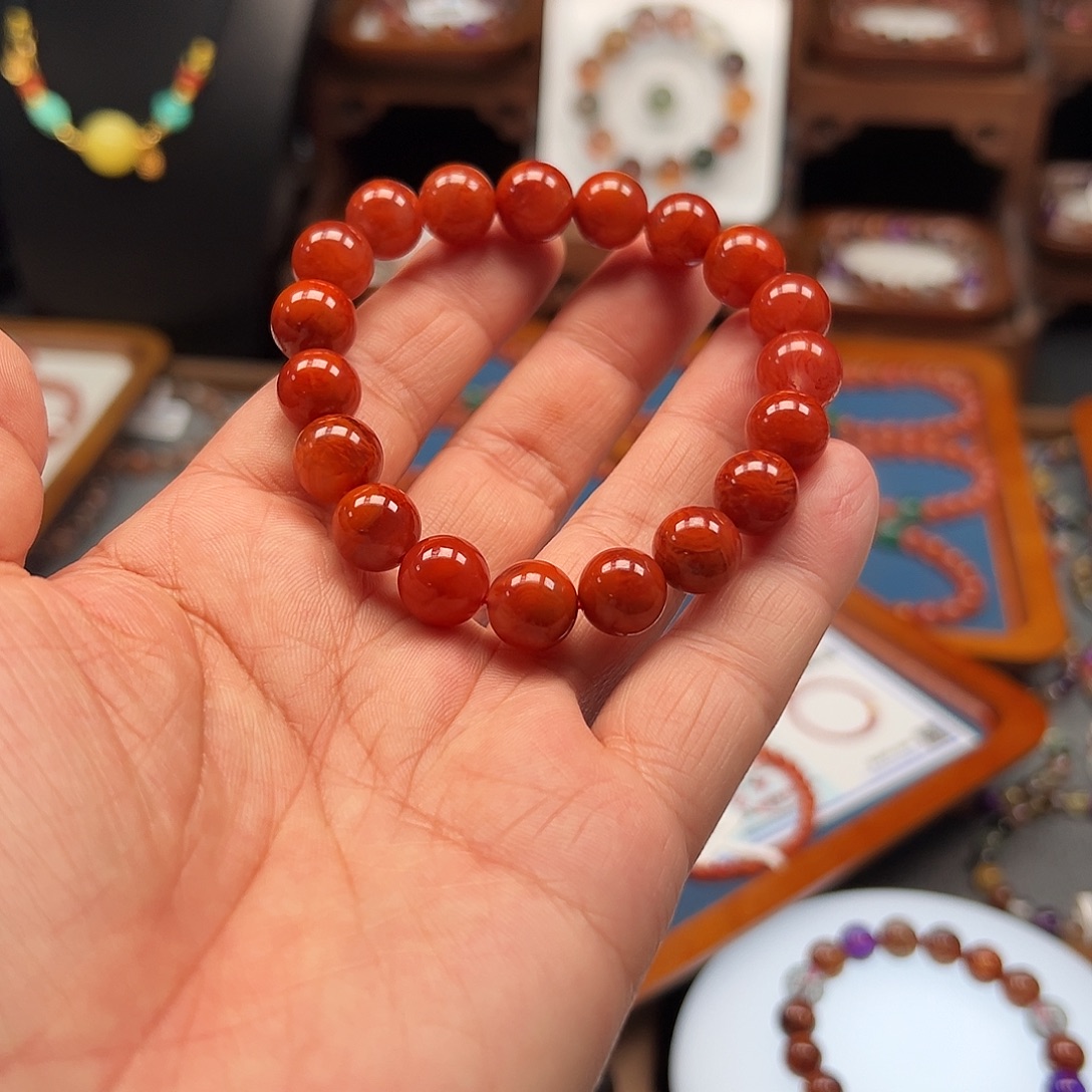 鳳***飛南红玛瑙未镶嵌手链