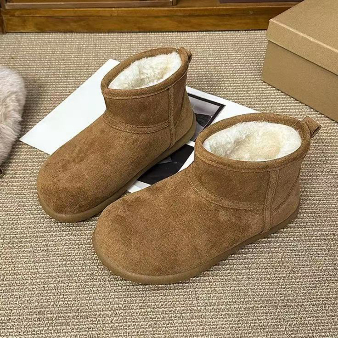 冬季厚底加绒防滑土豆雪地棉