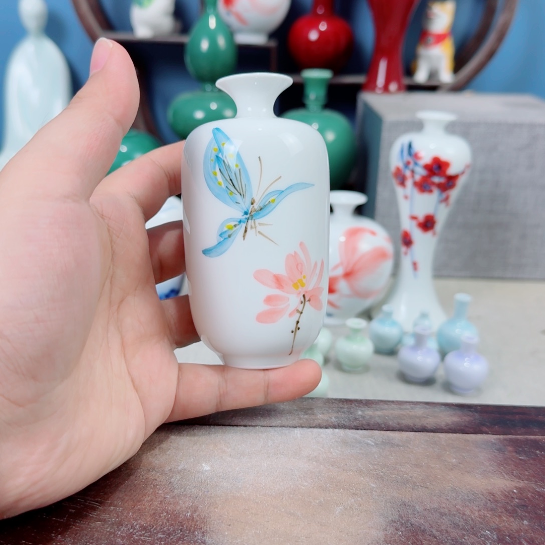 陶瓷手工小花器摆件