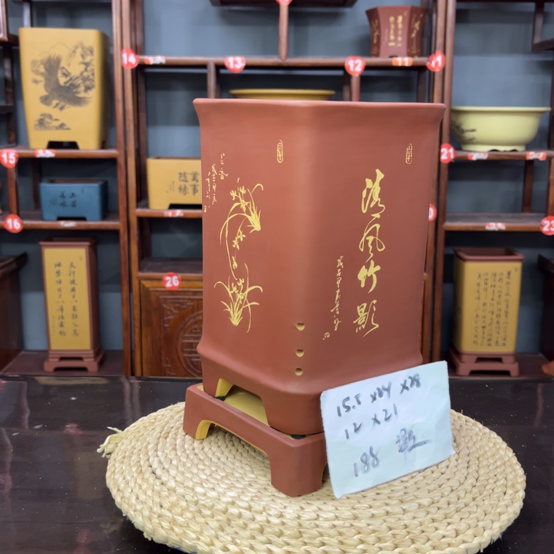 紫砂花盆紫砂花盆