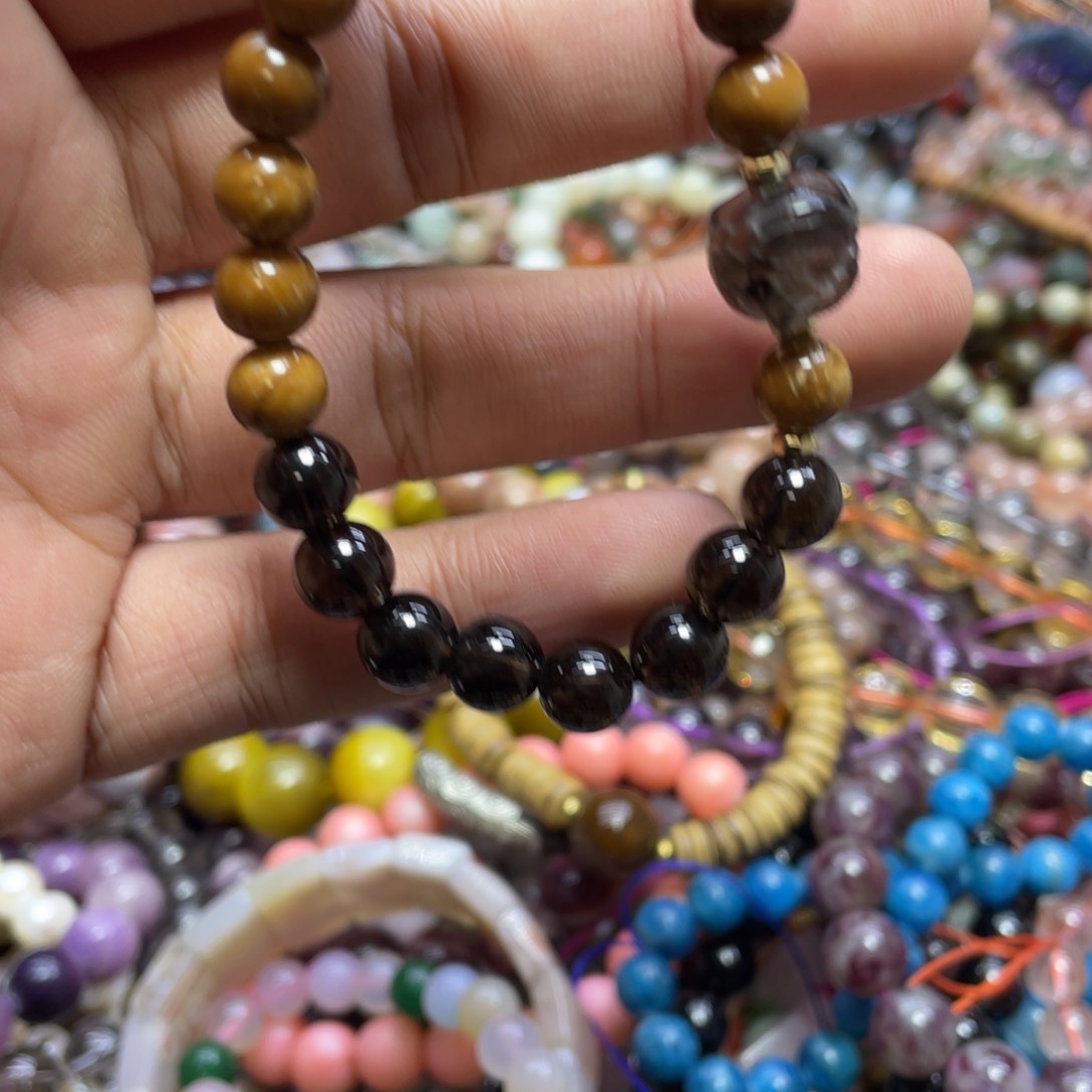 紫晶颈饰银S800镀金镶嵌