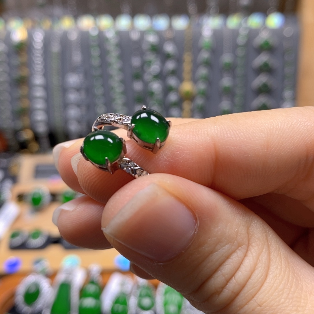 颈饰银S925镶嵌翡翠205号