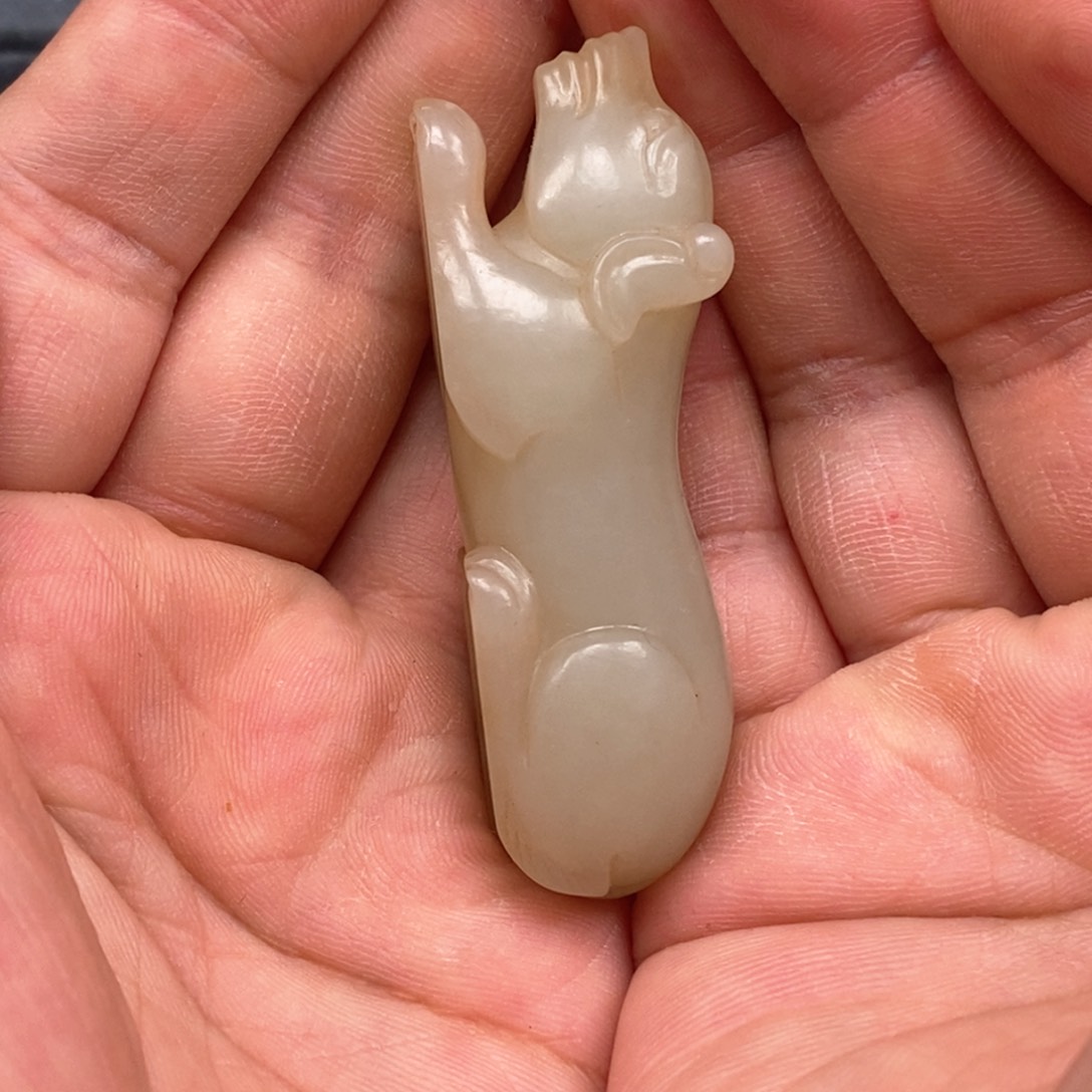 和田玉挂件未镶嵌三*子