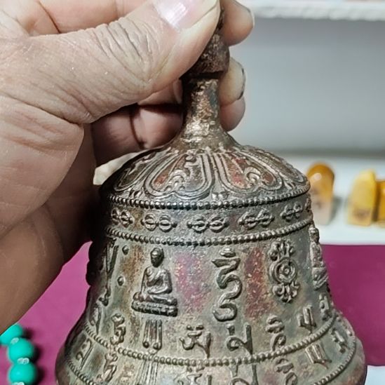 紫砂茶盏诚**金铜摇铃一个完好无损