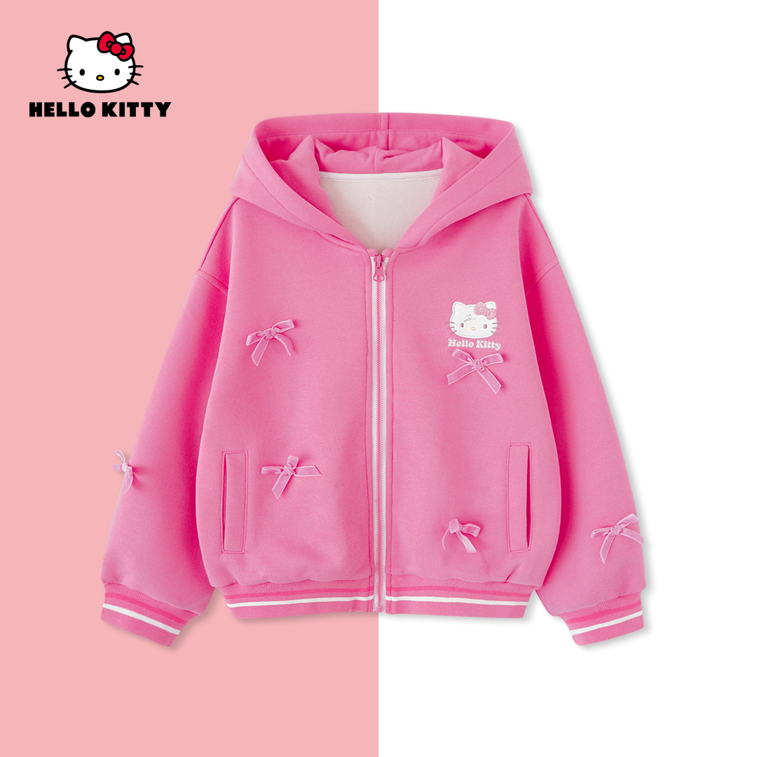 HelloKitty春季新款女童装休闲连帽外套女宝上衣AC5128MK077 KT