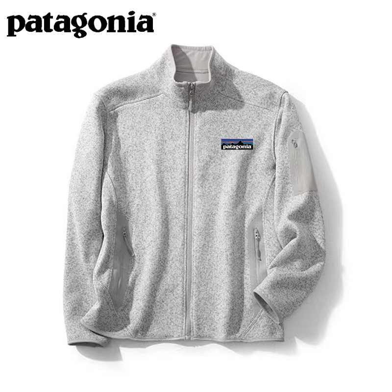 Patagonia巴塔哥尼亚男女情侣春秋户外立领保暖抓绒针织开衫外套