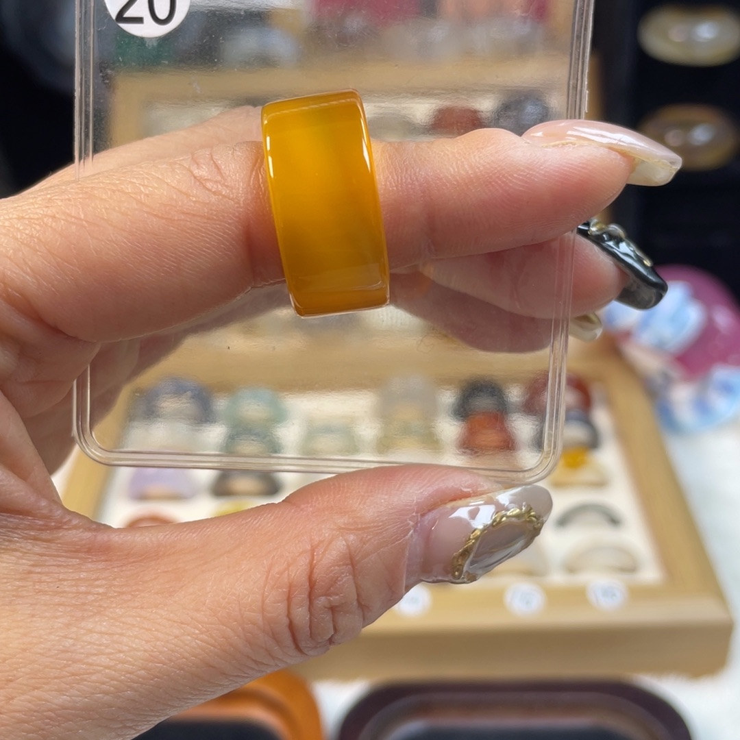 玛瑙/玉髓未镶嵌戒指12港