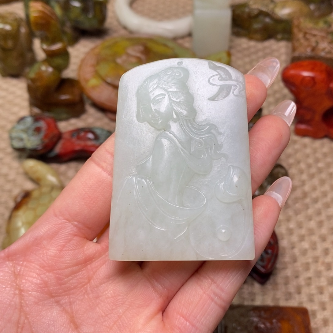 白玉菩提吊坠白玉菩提白玉菩提摆件