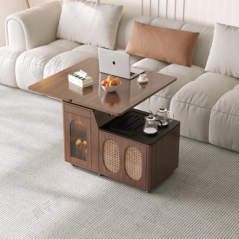 移动茶几茶台客厅家用小茶车实木边几泡茶一体边几阳台茶桌茶水柜