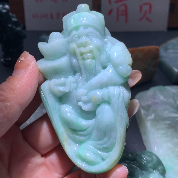 翡翠未镶嵌颈饰保真天然A货翡翠