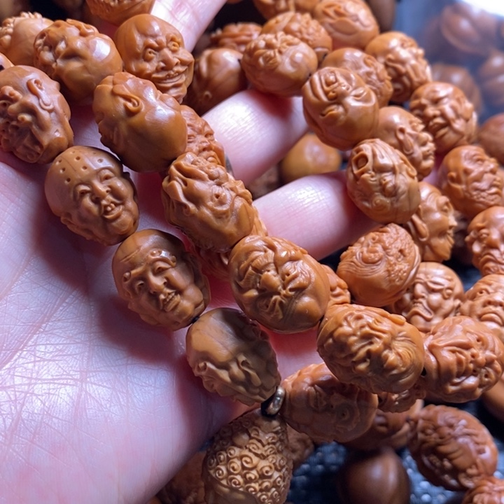 吊坠橄榄核天***？橄榄108罗汉