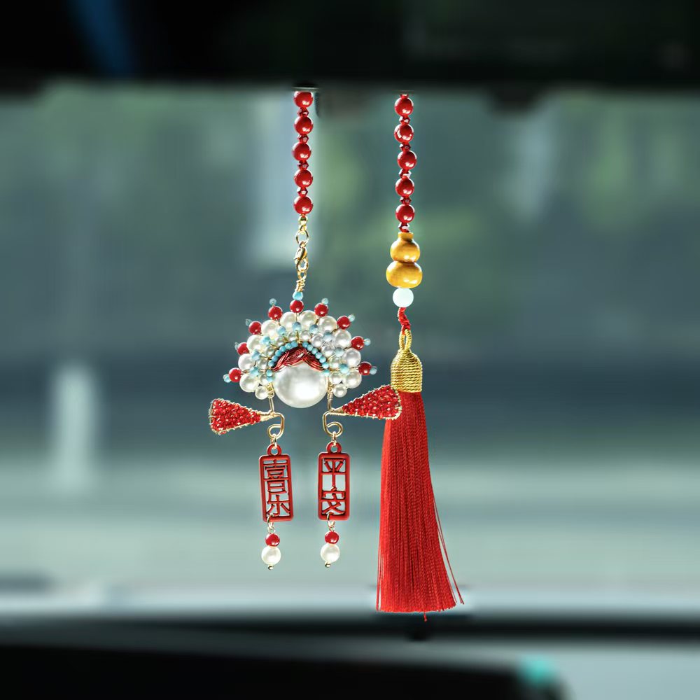 国风手工创意挂件车挂包挂钥匙扣挂饰国风平安挂件礼品（成品）小众