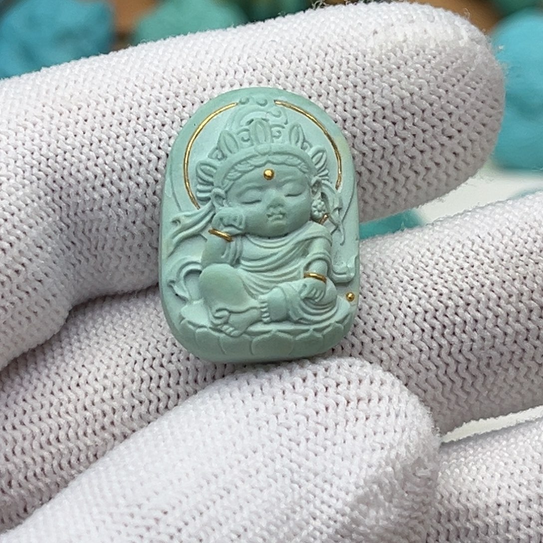 绿松石未镶嵌颈饰