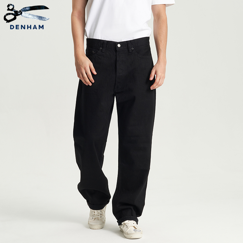 DENHAM2024年冬季日本制新款男士休闲宽松水洗牛仔裤EASTWIDER
