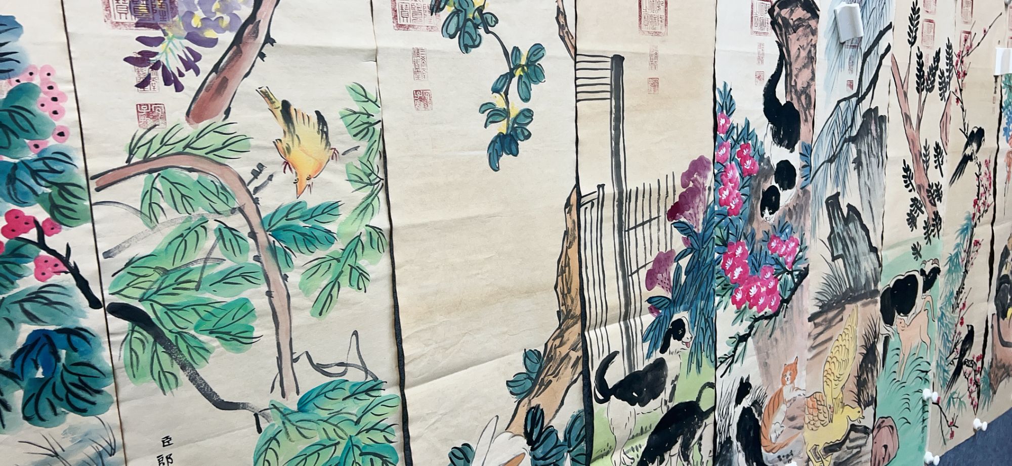 【树新】精品十二条屏装饰画通用链接