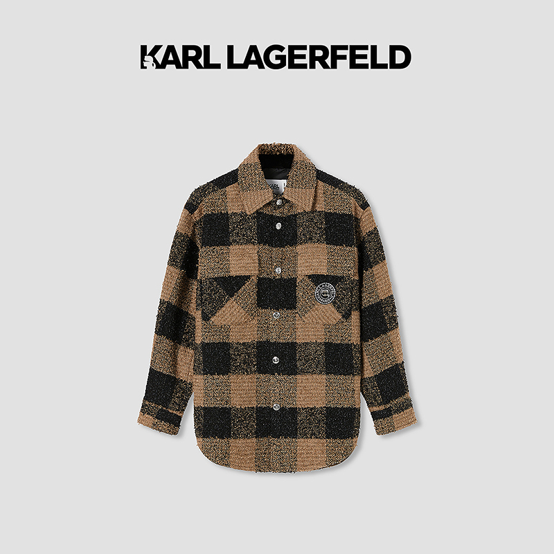 【臻享男装】KARL LAGERFELD卡尔拉格斐秋季绵羊毛大衣M21O1415