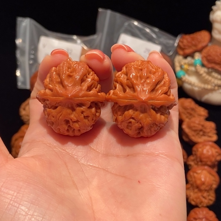 文玩核桃把件36太行龙纹30