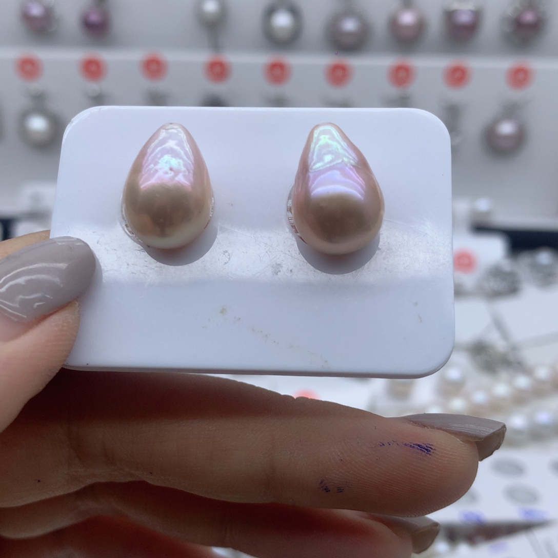 周***花未镶嵌耳饰淡水珍珠