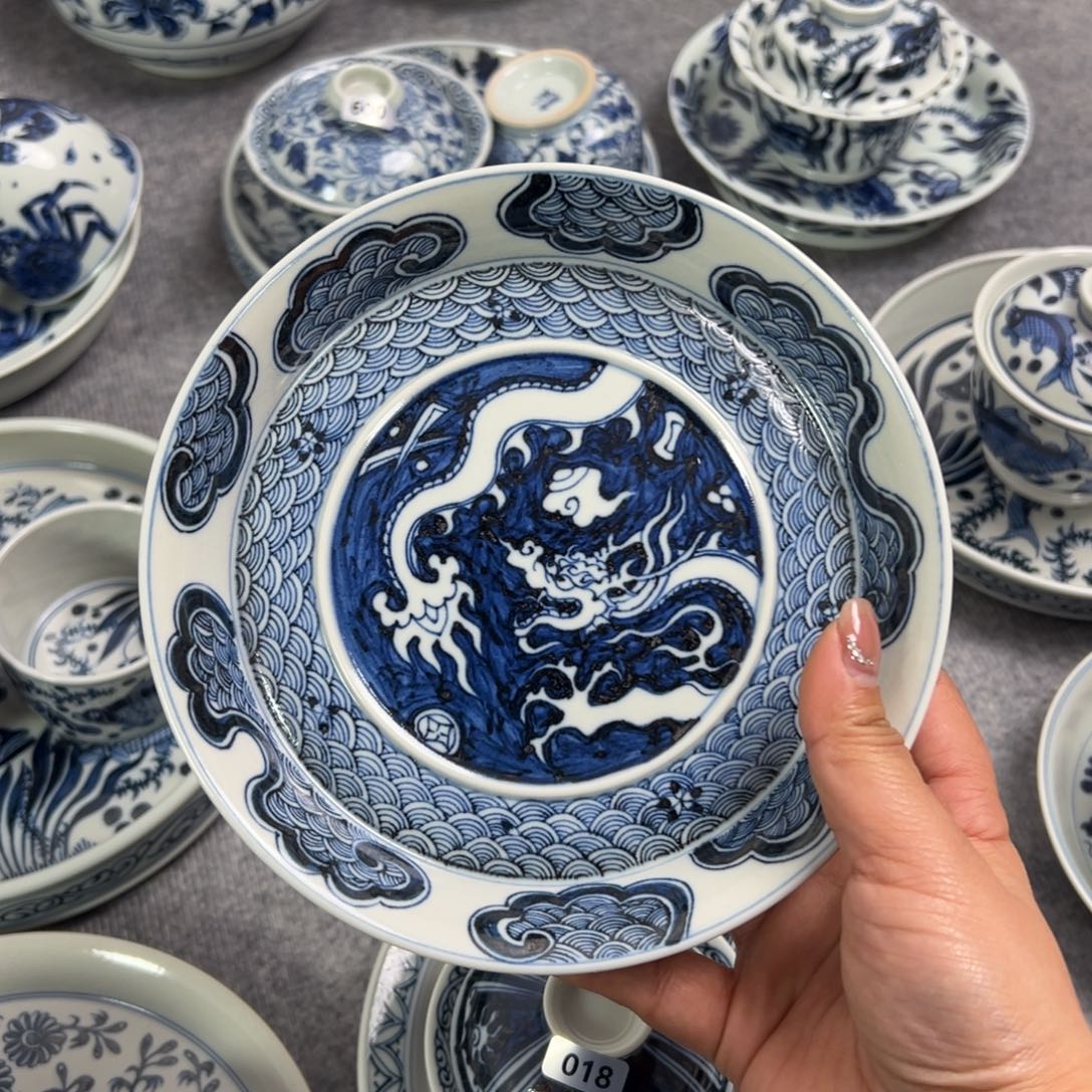 景德镇手工手绘cha ju