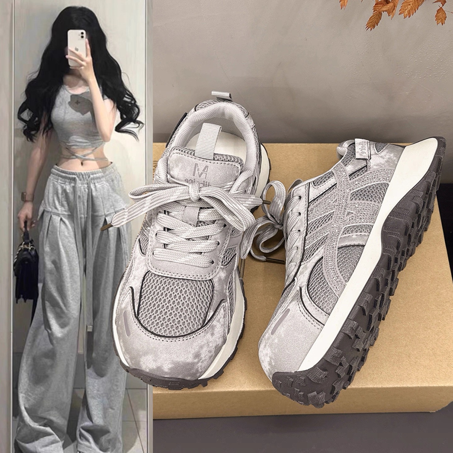 2026新款秋冬季女鞋子网红百搭爆款鞋休闲运动鞋18927