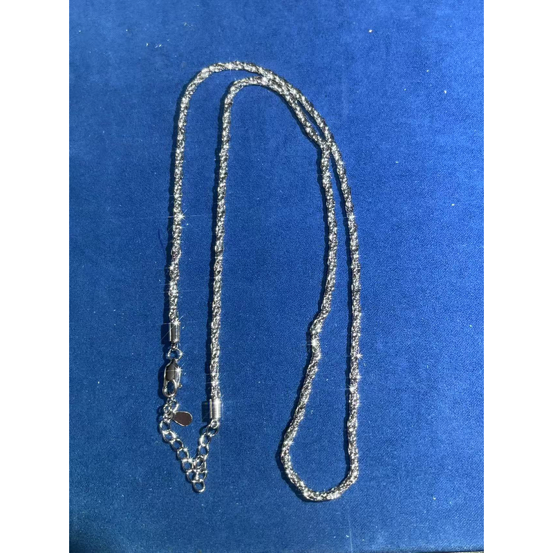 a1662 白色麻花项链多样性发货