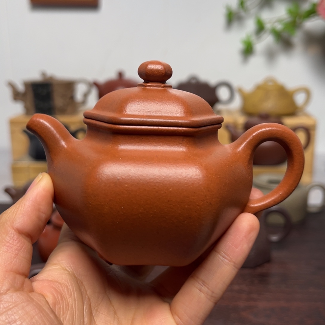木***子茶壶紫砂全手工野山红泥
