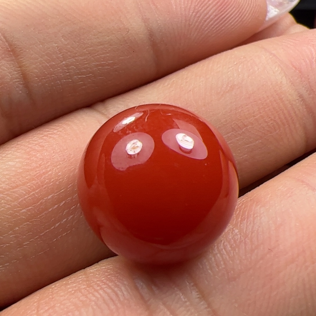 南红玛瑙珠子未镶嵌角*