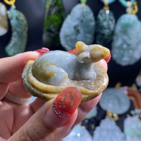 【闪购商品】颈饰未镶嵌翡翠鼠