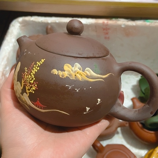 全手工，半手工制作宜兴紫砂壶