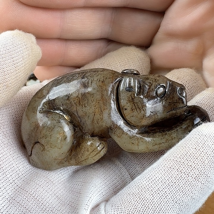 和田玉挂件未镶嵌微**林