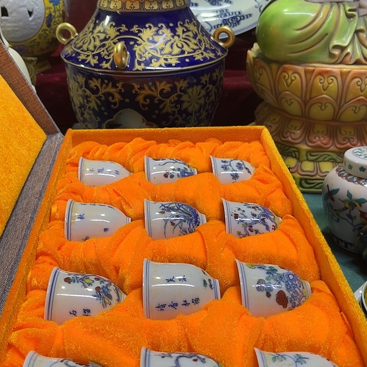 盖碗摆件摆摆件摆件创意