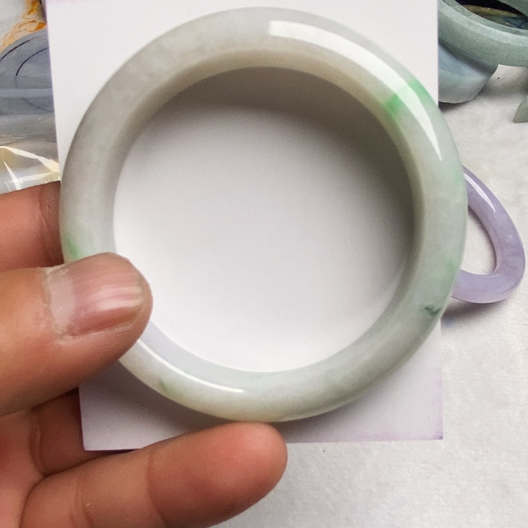 定制翡翠未镶嵌缅甸天然翡翠53+圈口