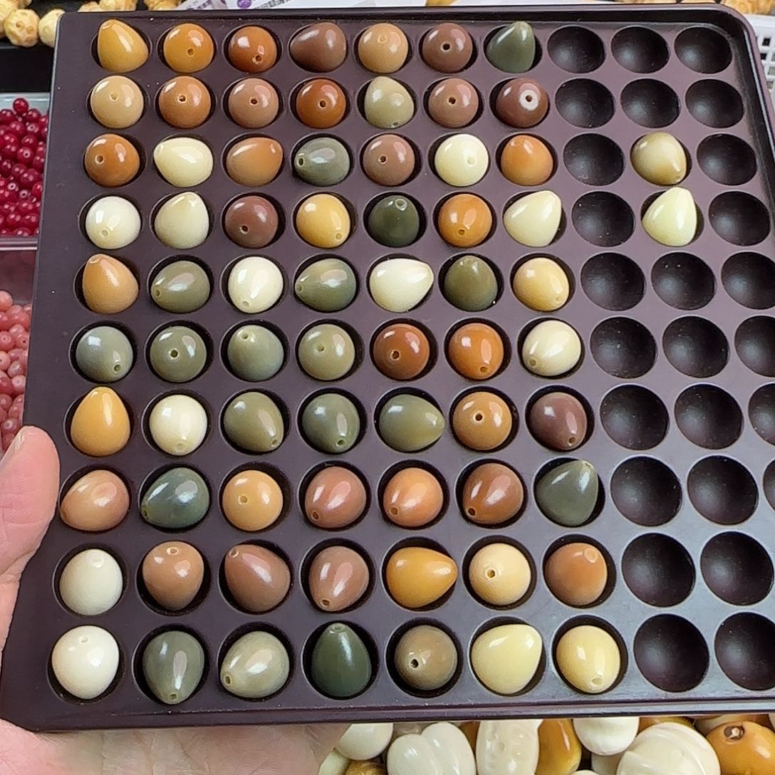 菩提根/象牙果手串卡15莫奈水滴72颗