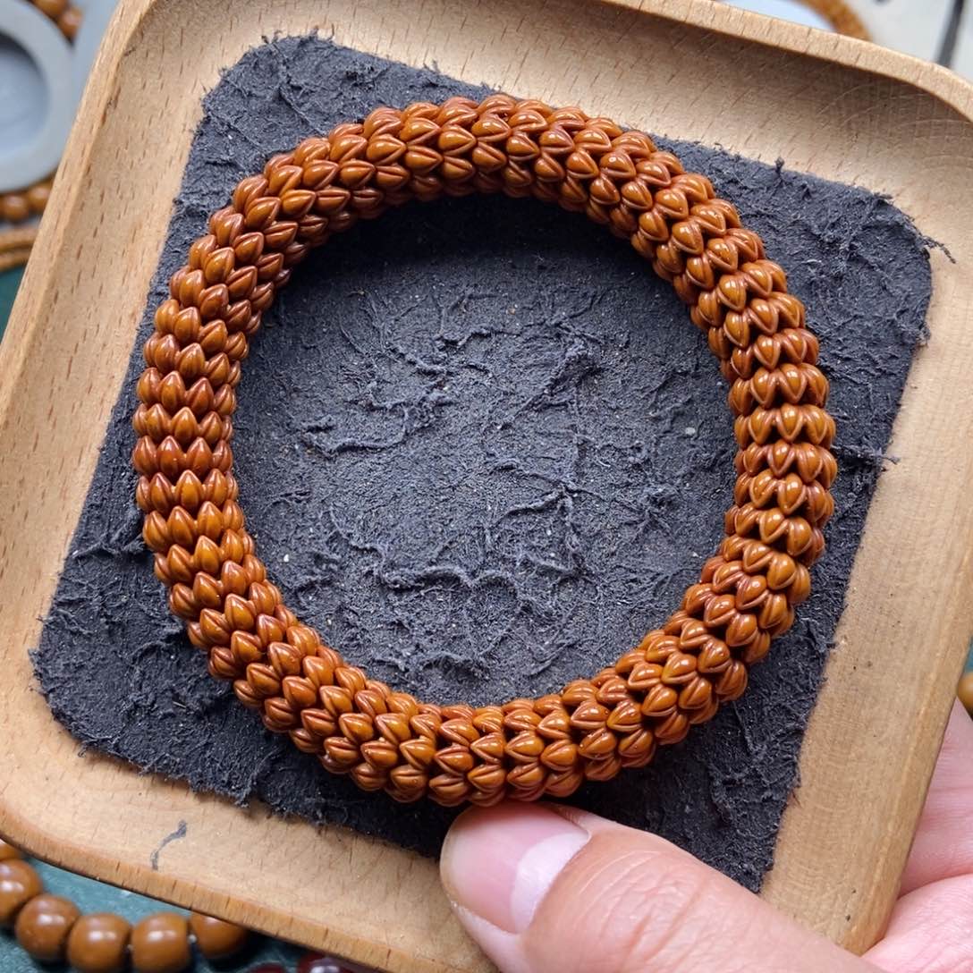 紫金鼠手串12mm九瓣莲花