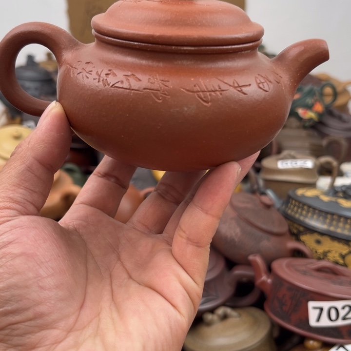 紫砂茶壶紫砂壶盖子色差