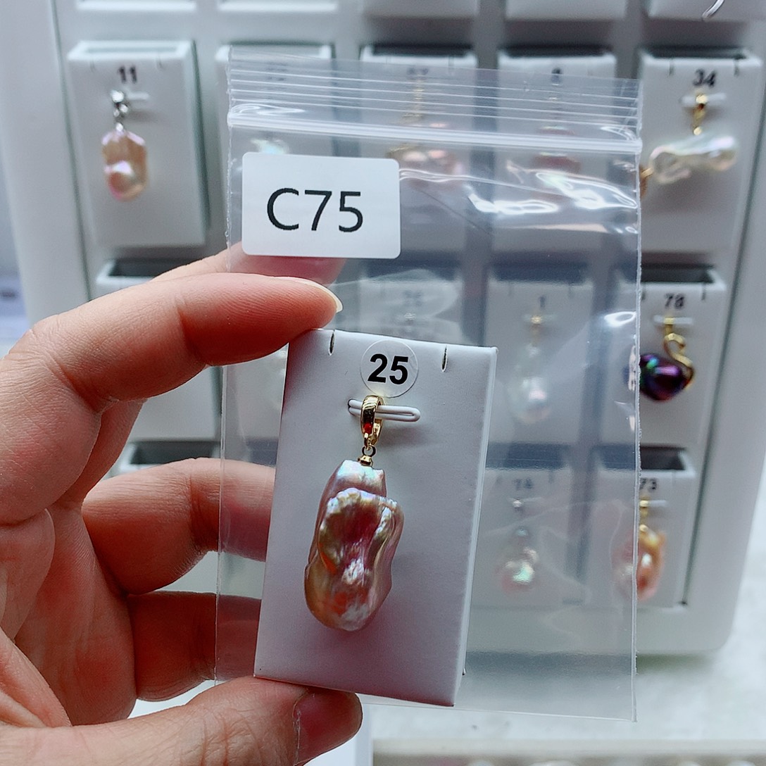 吊坠(不含链)合金淡水珍珠