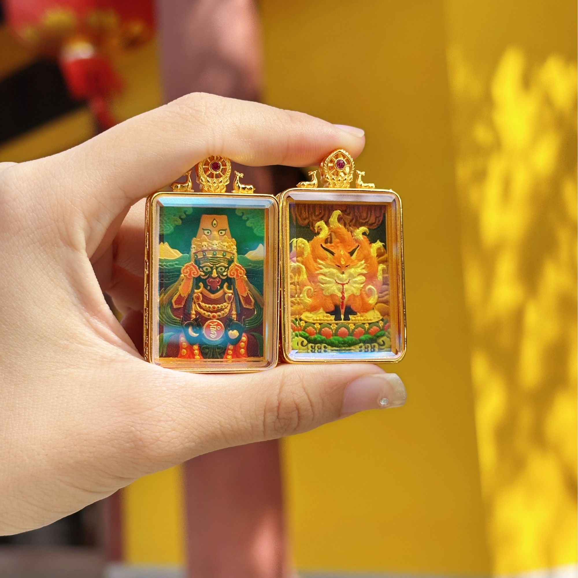 吊坠（黄财神）特级