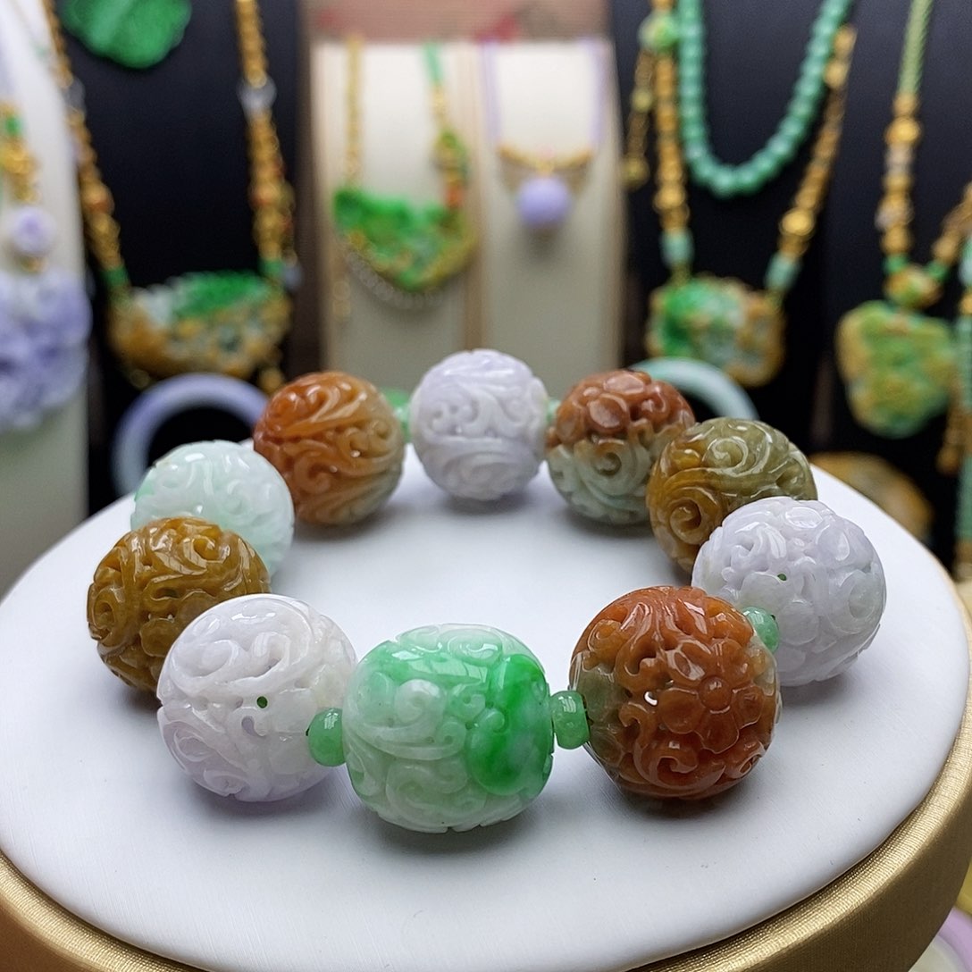 翡翠手链未镶嵌天然